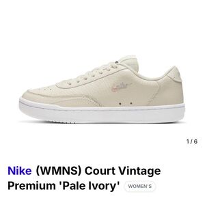 Nike Women's Court Vintage Premium in Pale Ivory